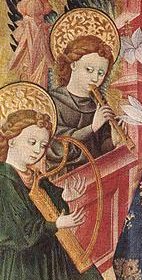 spaans anon. Madonna en engelen, detail