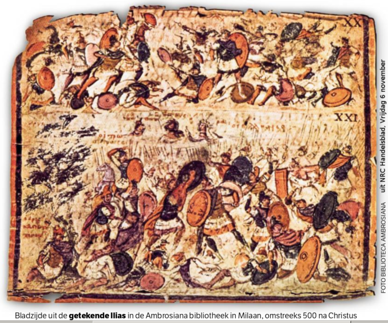 Getekende Ilias, Ambrosiana