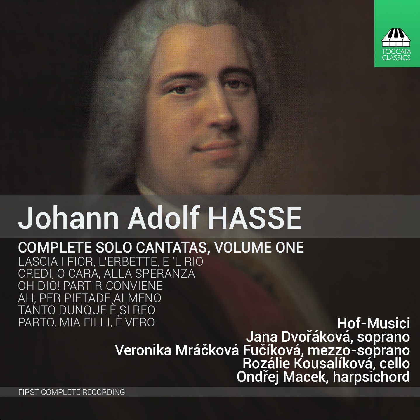 TOCC0228_cover Johann Adolf Hasse Complete Solo Cantatas Hof musici