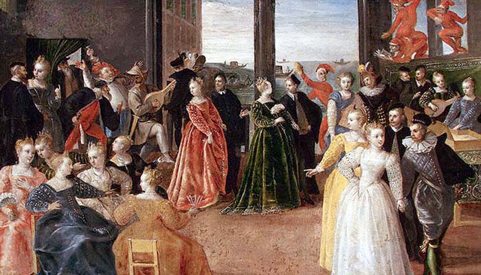 renaissance_dance Bal in Venetie 1600 Hieronymus Francken