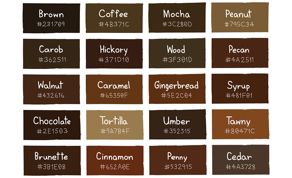 shades of brown