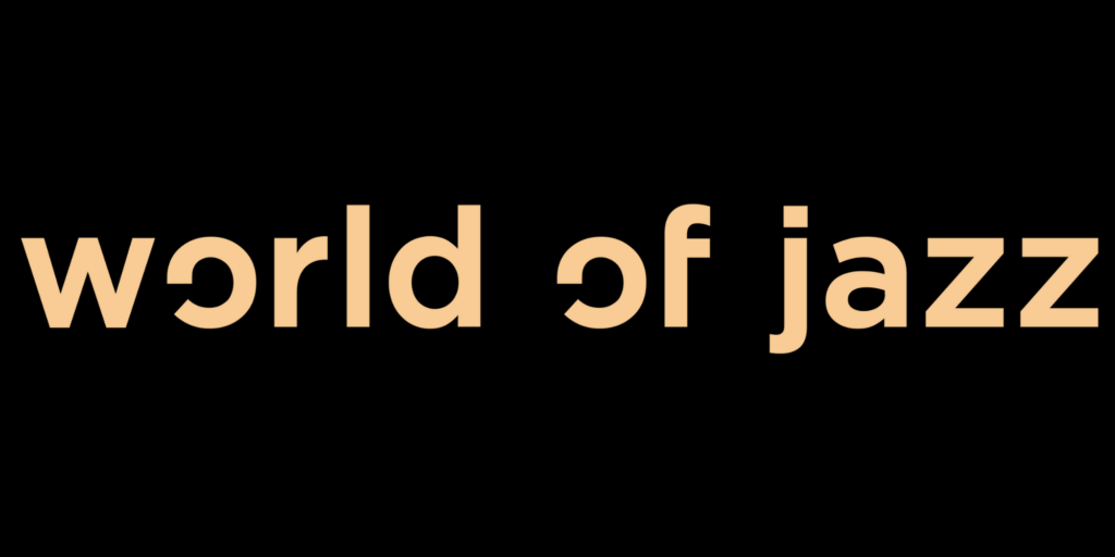 logo World of Jazz - zwarte achtergrond