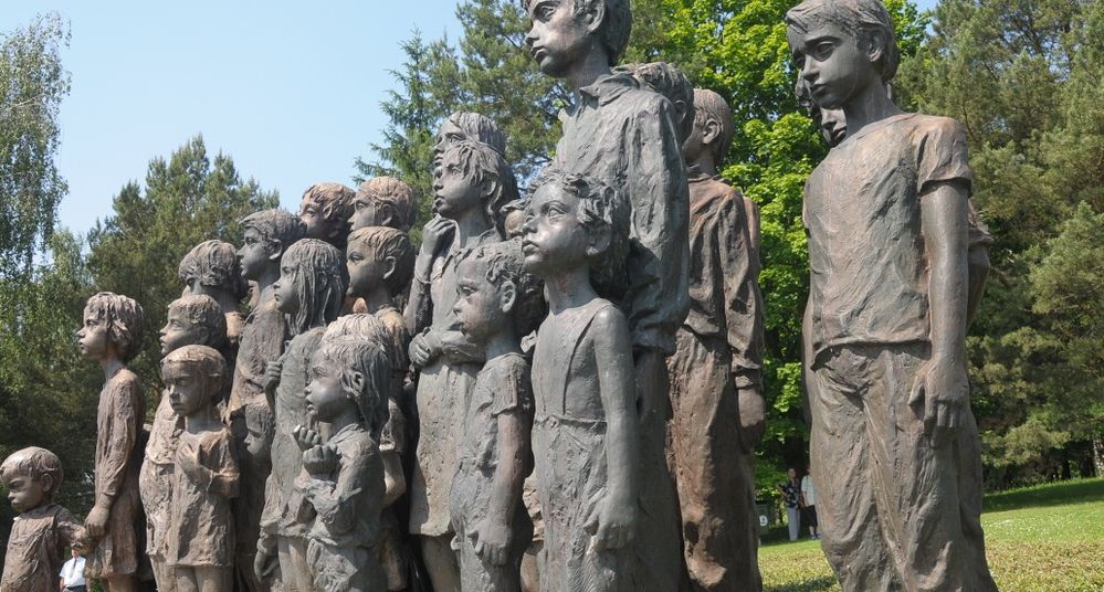 Lidice children memorial monument