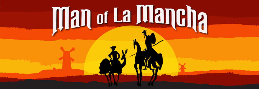 banner design man of la mancha