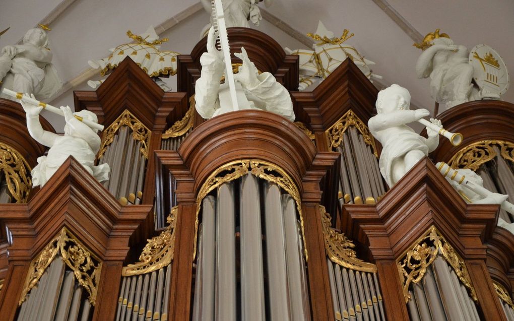 Detail van orgel Bolsward beeld RD